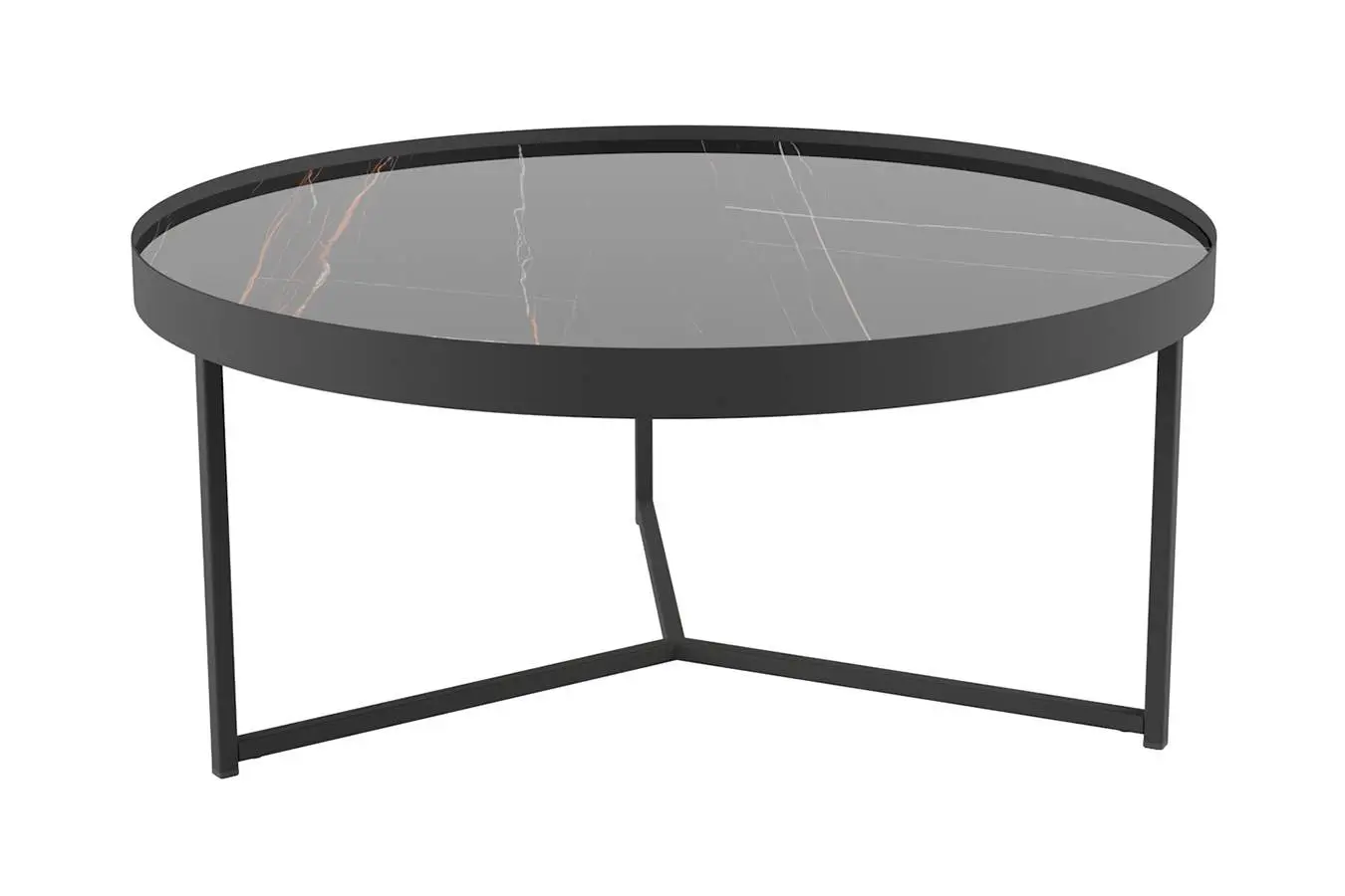 Журнальный столик Oklend, цвет сахара нуар/черный матовый фото - 7 - большое изображение